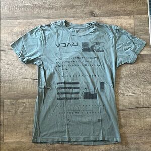 RVCA Men's Teal Graphic Tee